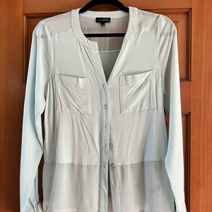 The Limited Button Down Shirt- Sheer Accents